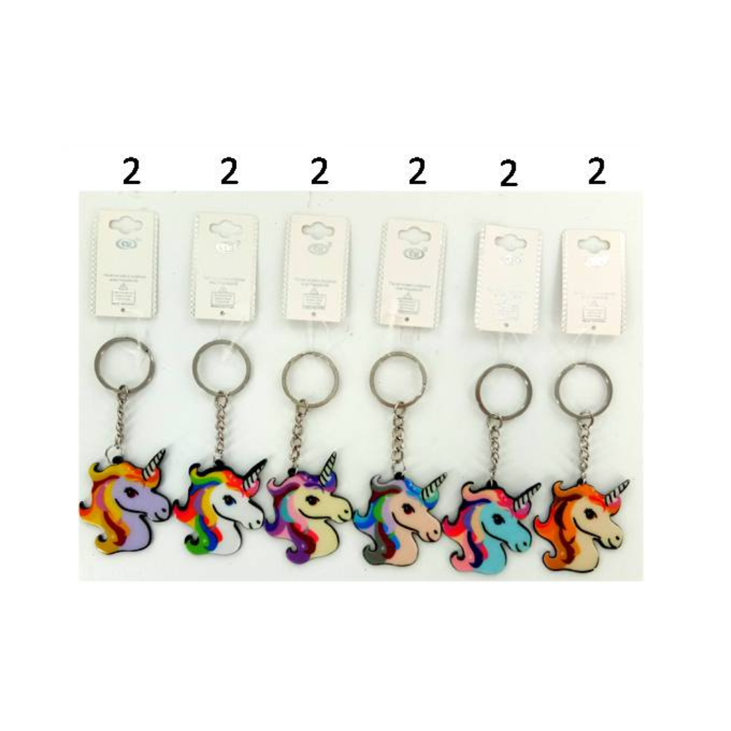 Unicorn Head Keychain