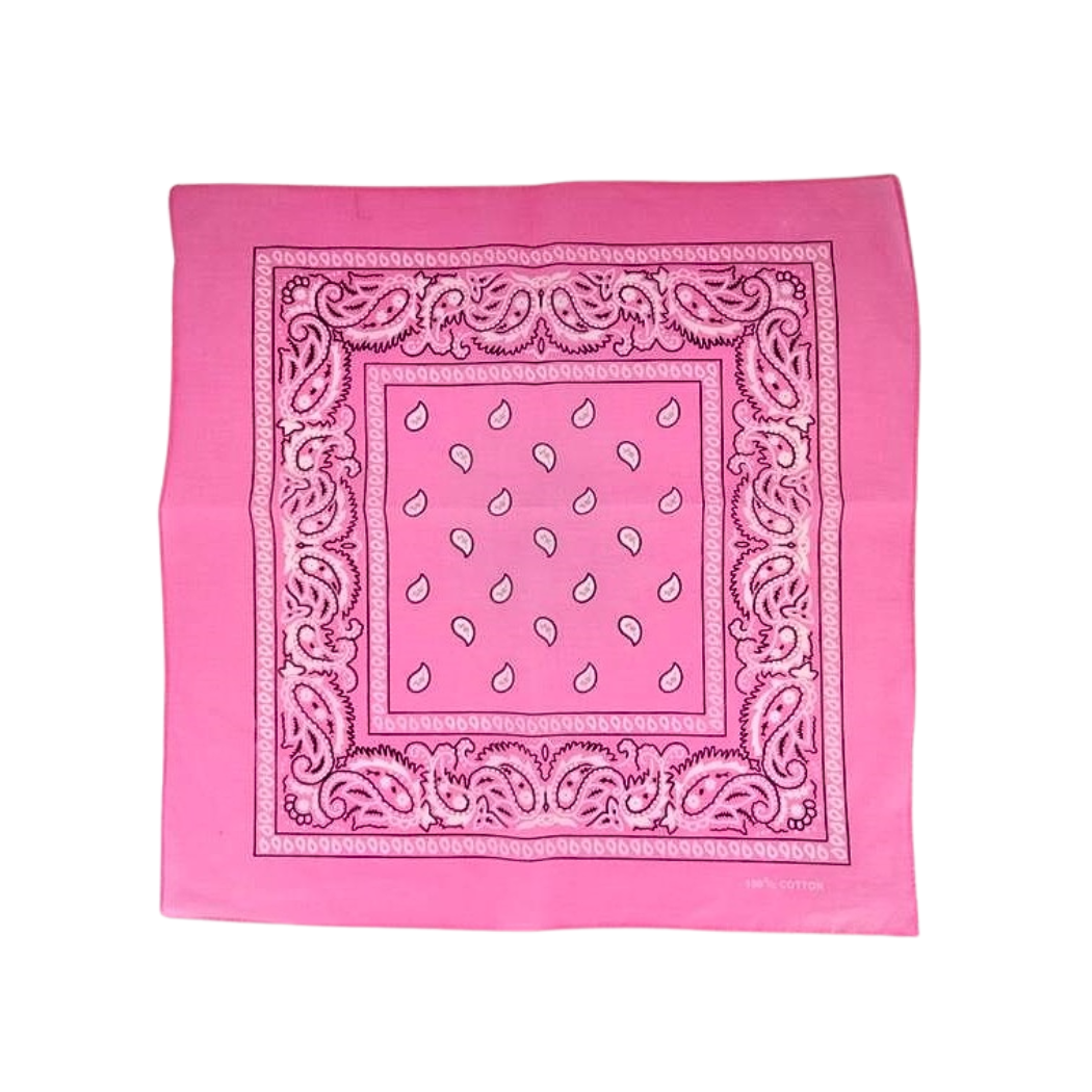 100% Cotton Light Pink Bandana