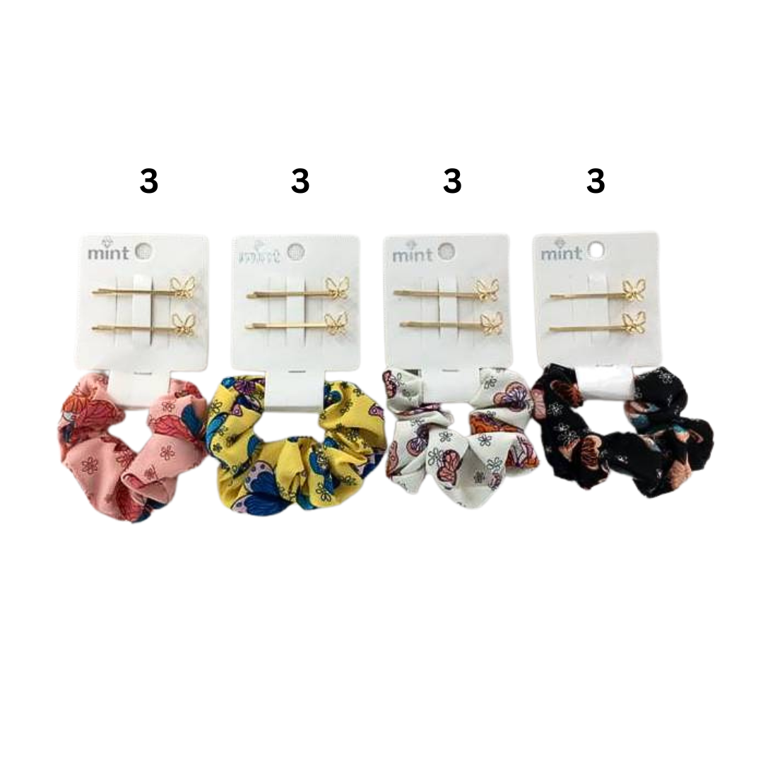 Butterfly Pin & Butterfly Hair Tie Set