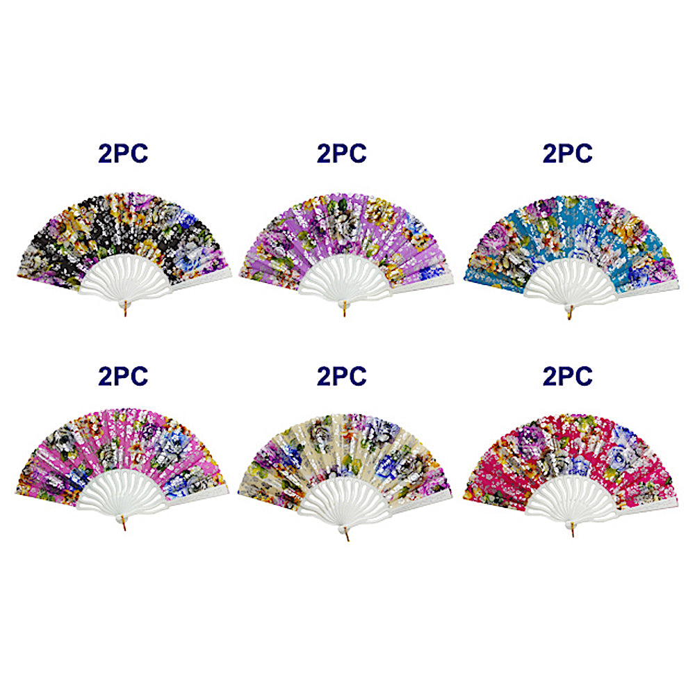Floral Folding Fan