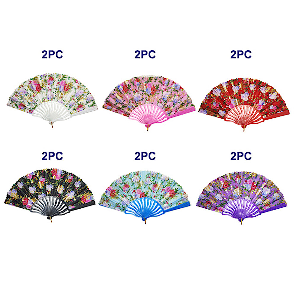 Floral Folding Fan