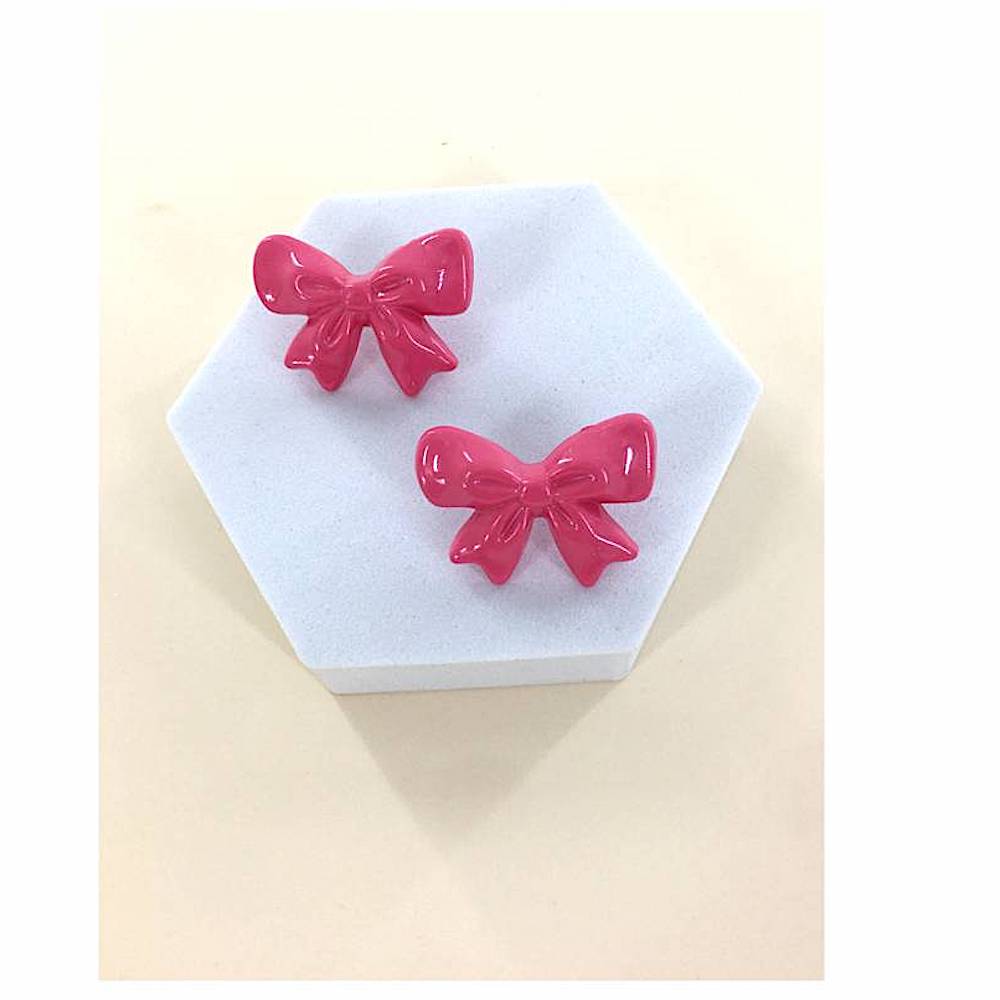 Colorful Bow Post Earring