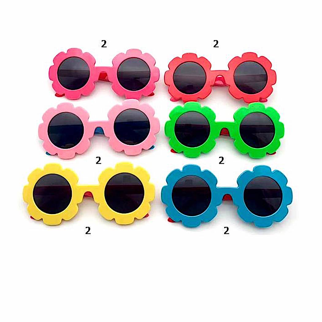 Kids Flower Round Sunglasses