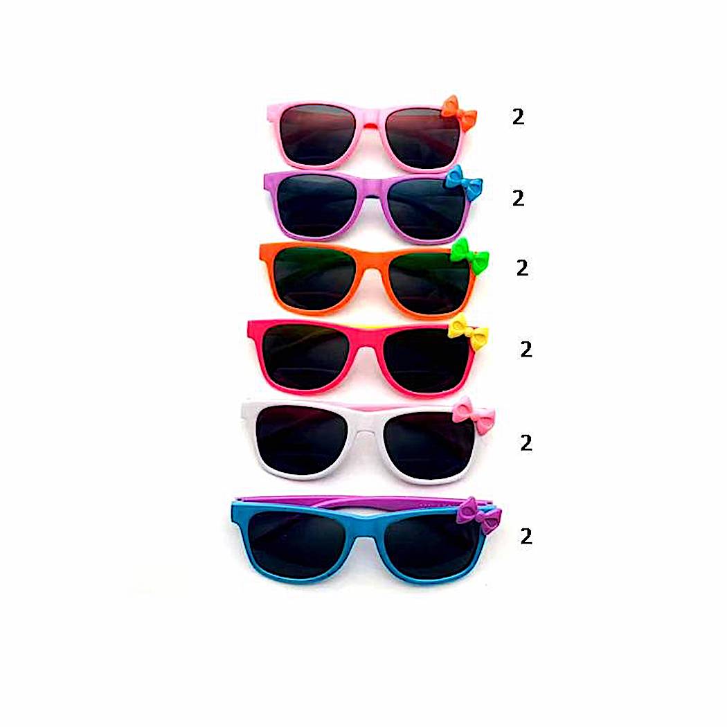 Kids Bow Wayfarer Sunglasses