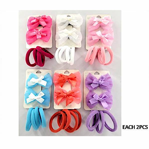 Chiffon Hair Bow Clip Set