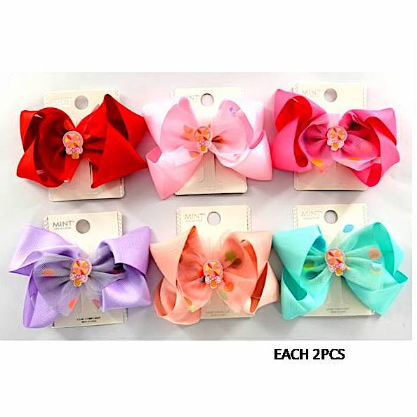 Lollipop Hair Bow Clip