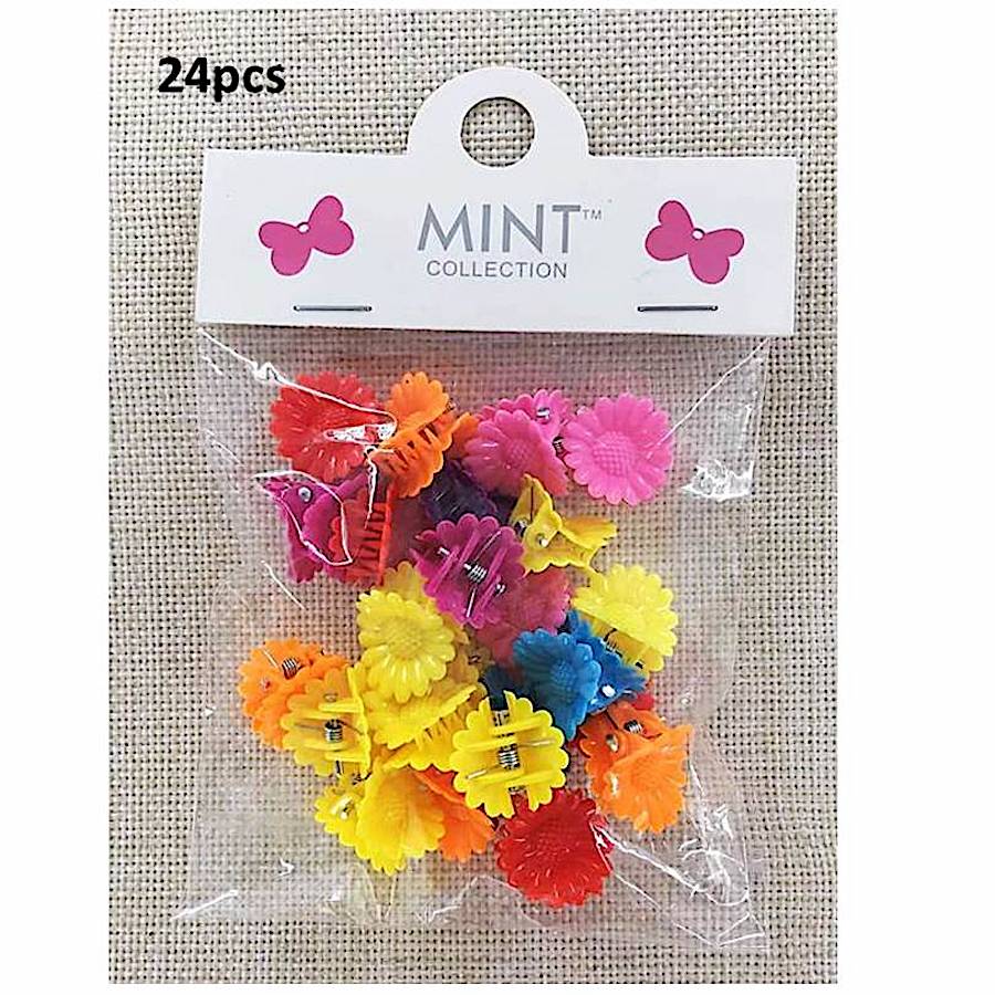 Mini Rainbow Daisy Claw Clips