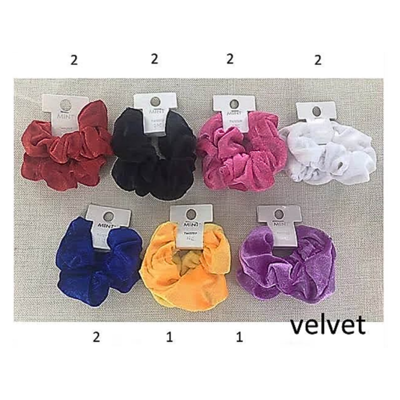 Velvet Hair Tie 2 Pce Set