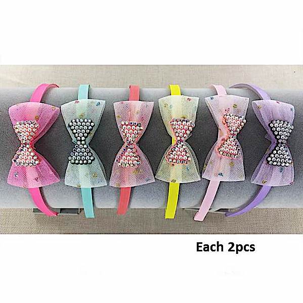 Pearl & Rhinestone Bow Headband