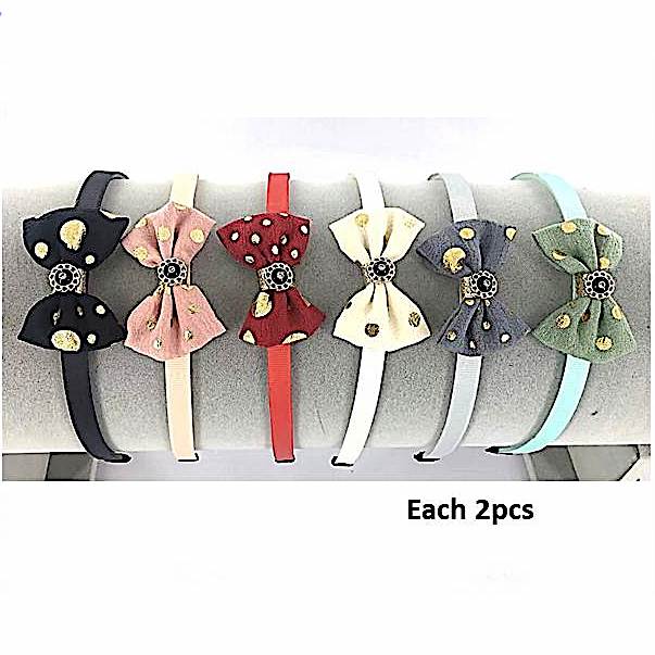 Dotted Bow Headband