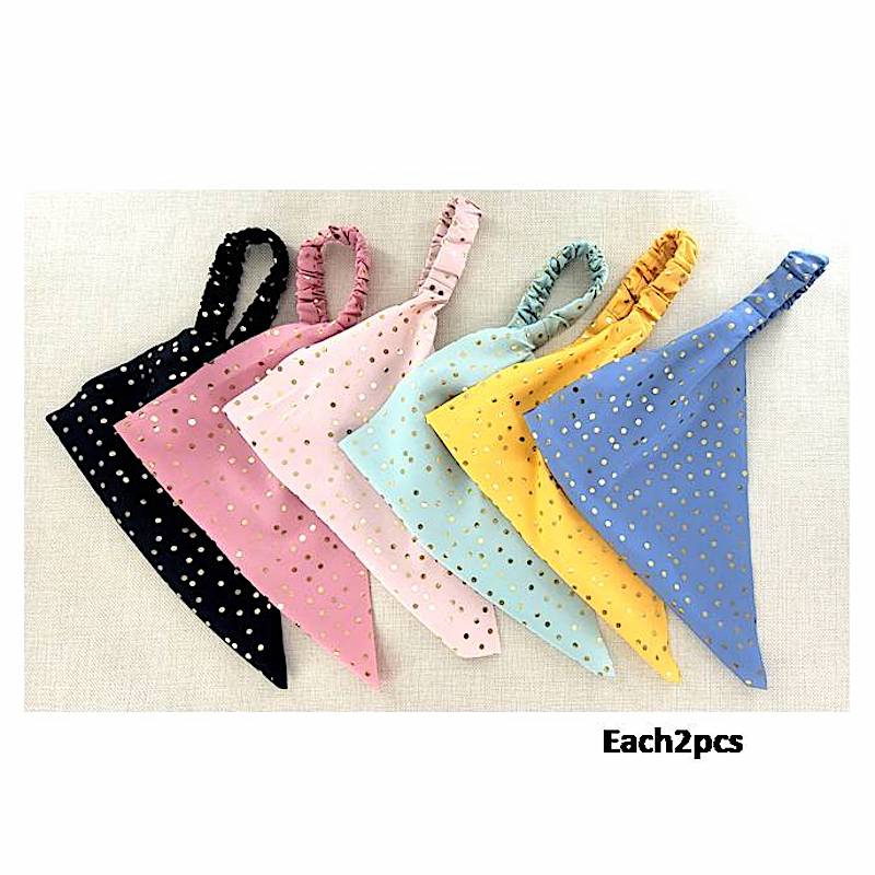 Gold Dotted Hair Scarf