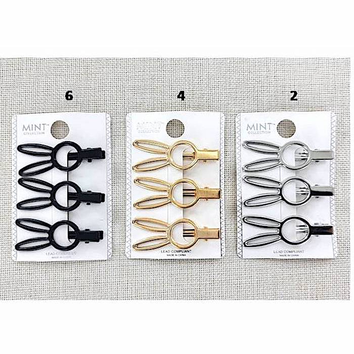 Bunny Ears Hair Clip Set