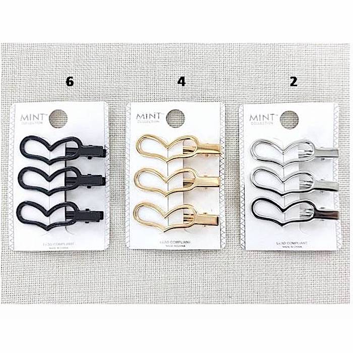 Heart Hair Clip Set