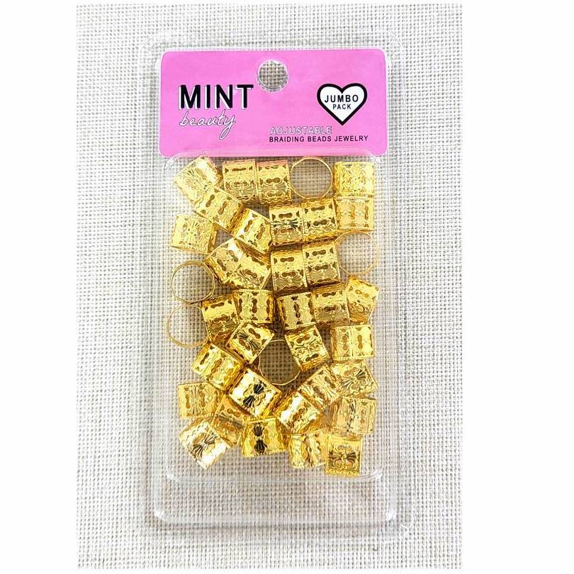 Gold Metal Hair Braid Cuffs