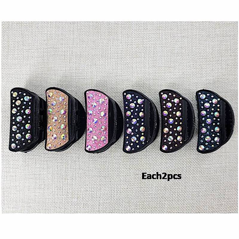 Holographic Rhinestone Claw Clip