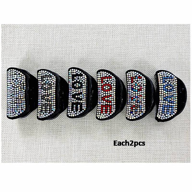 Rhinestone Love Claw Clip