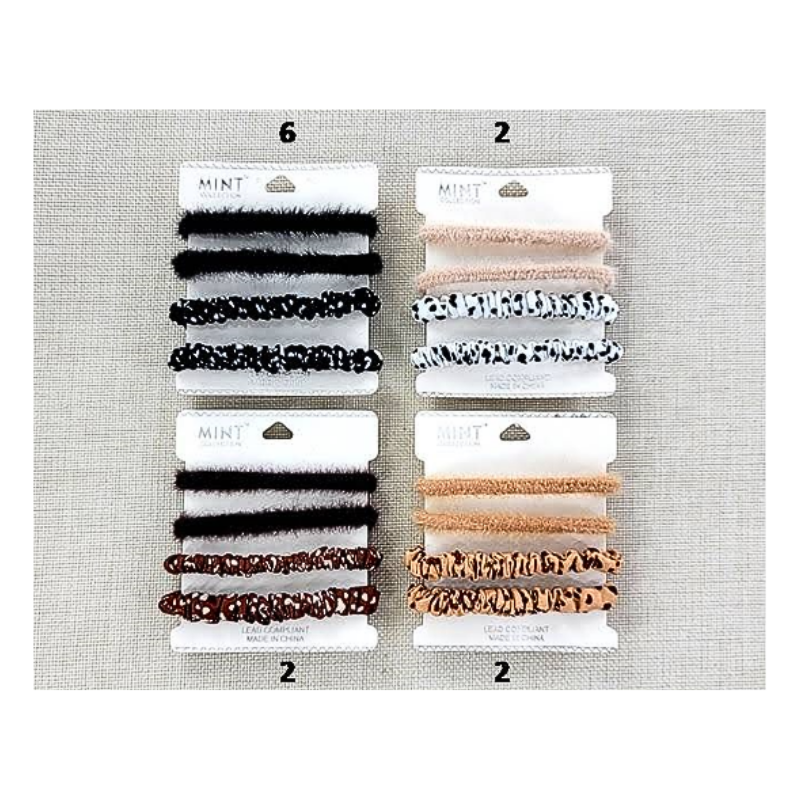 Assorted Hair Tie 4 Pce Set
