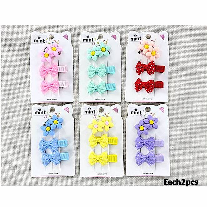 Bow Hair Clip Set