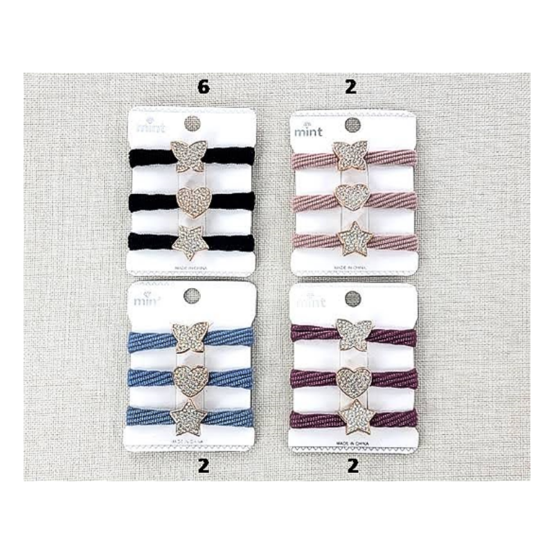 Shapes Hair Tie 3 Pce Set