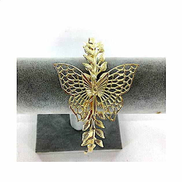 Metal Filigree Butterfly Headband