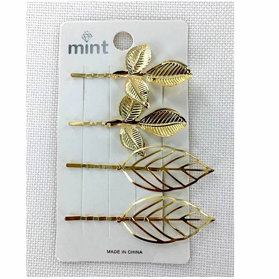 Leaf Hair Clip Set