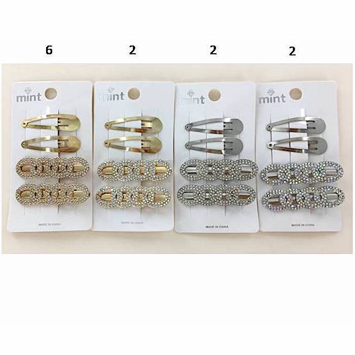 Rhinestone Hair Clip Set