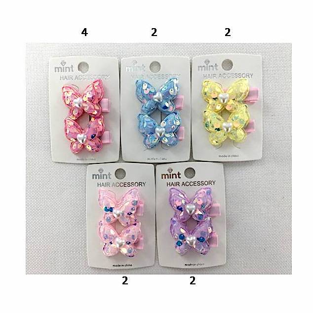 Butterfly Hair Clip Set