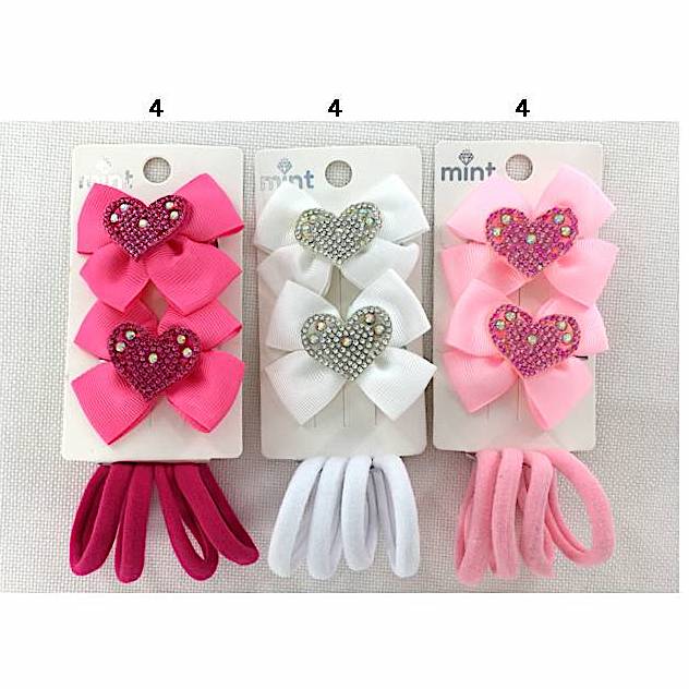 Heart Hair Clip Set