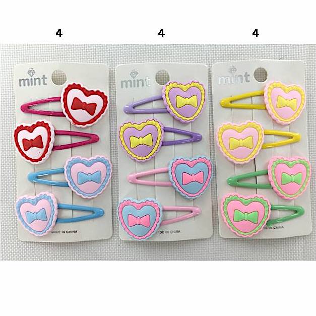Heart Hair Clip Set