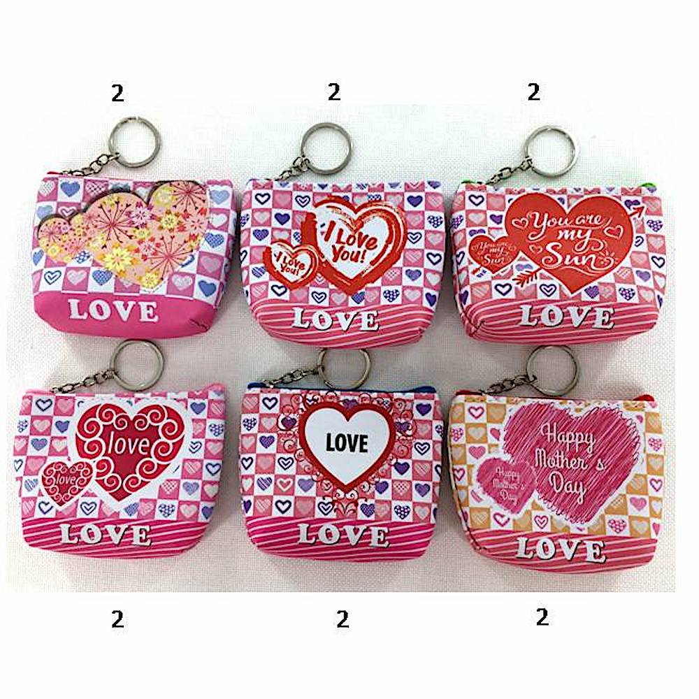 Love Heart Pattern Coin Purse
