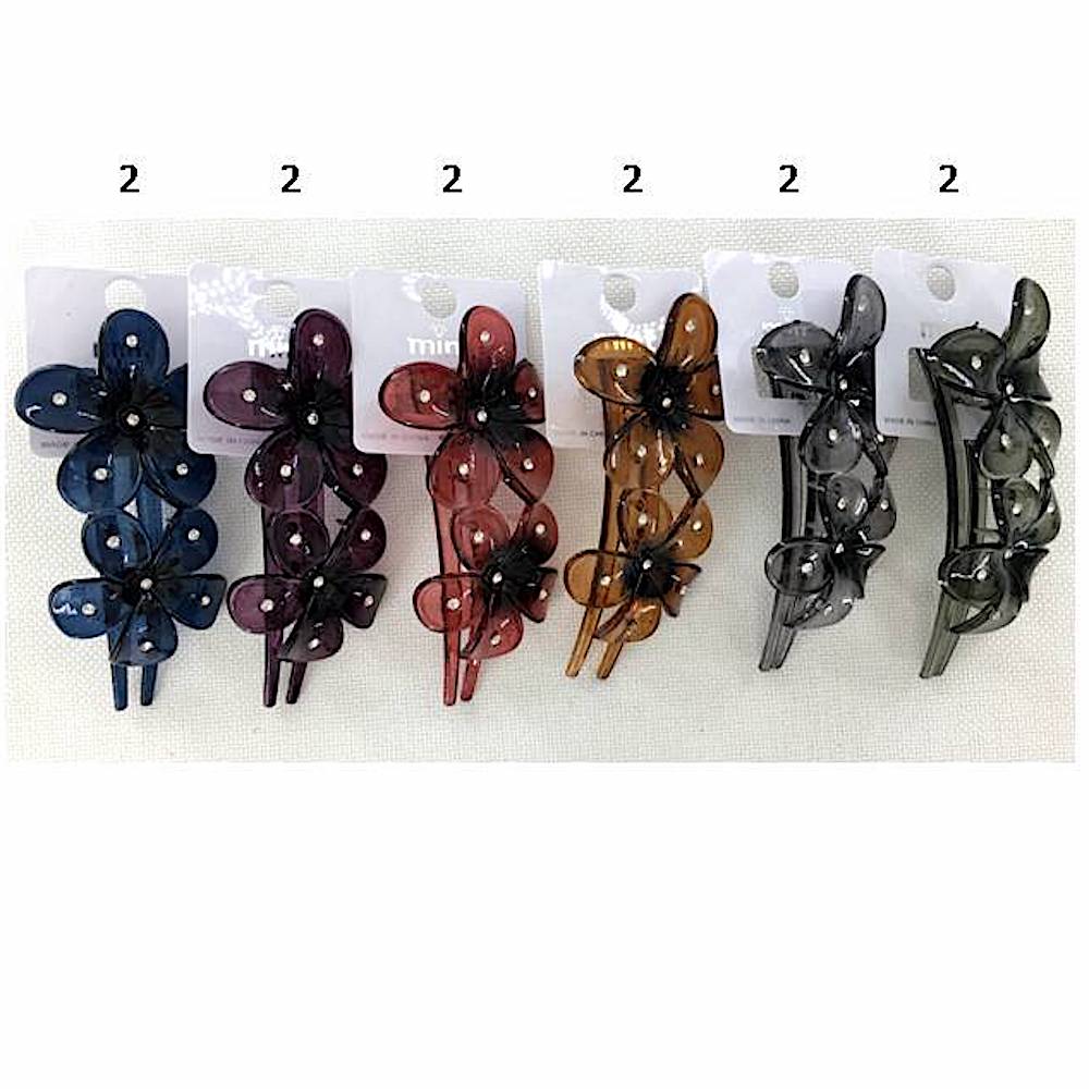 Flower Flat Claw Clip