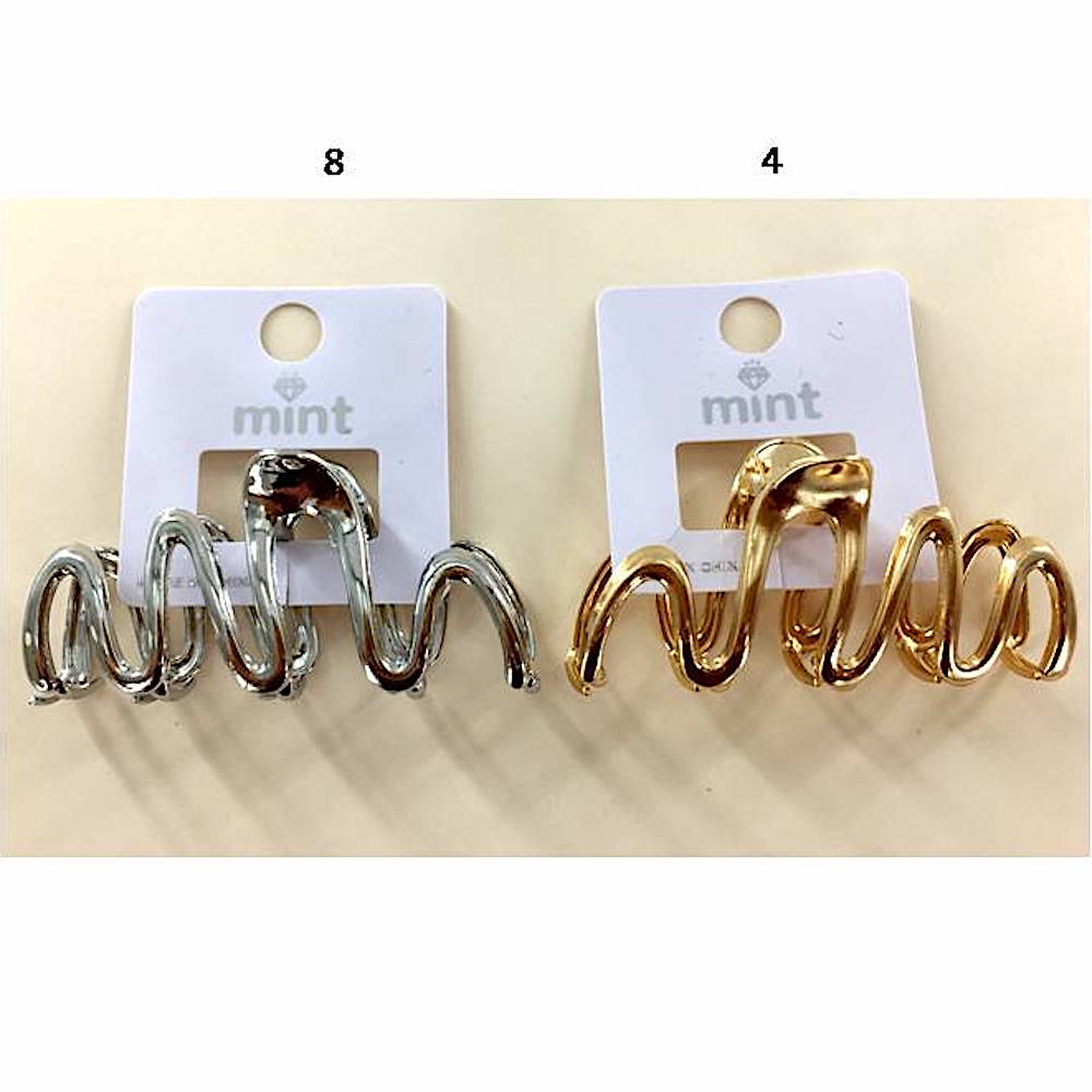 Metal Squiggle Claw Clip