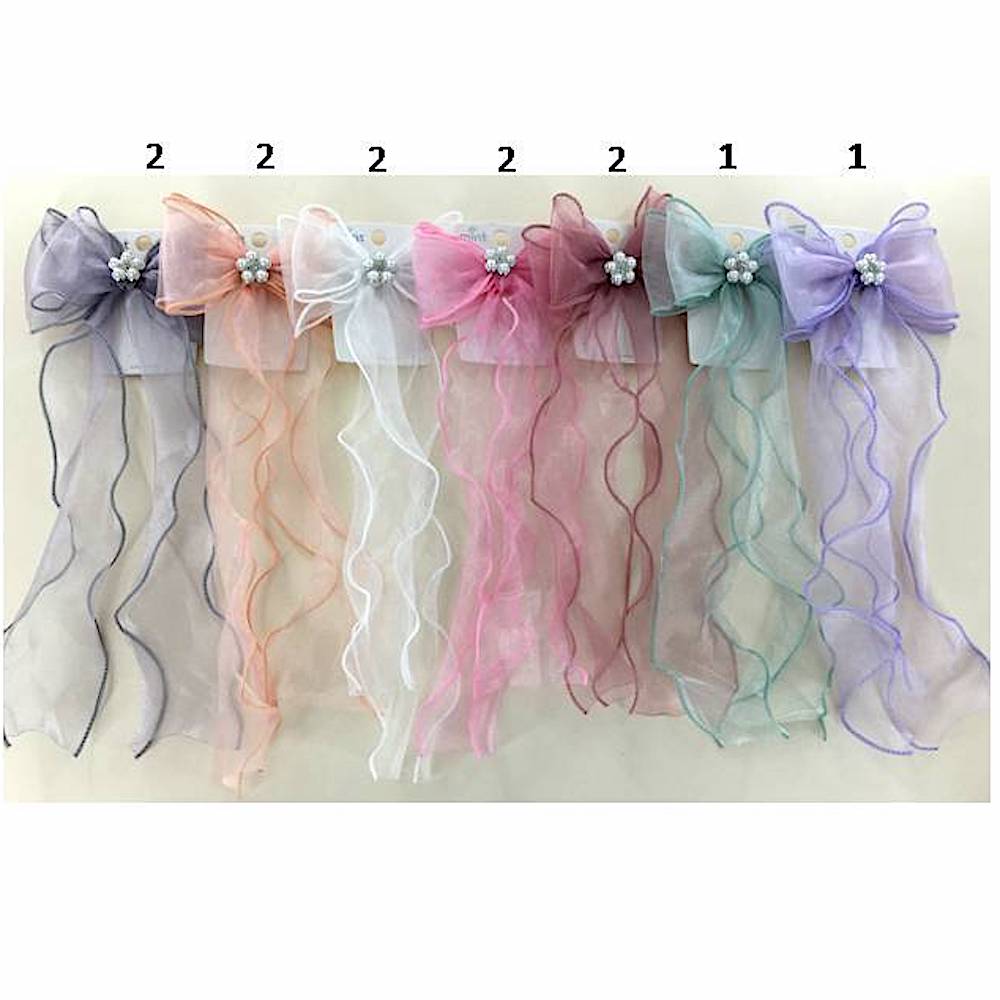 Pearl Hair Bow Clip