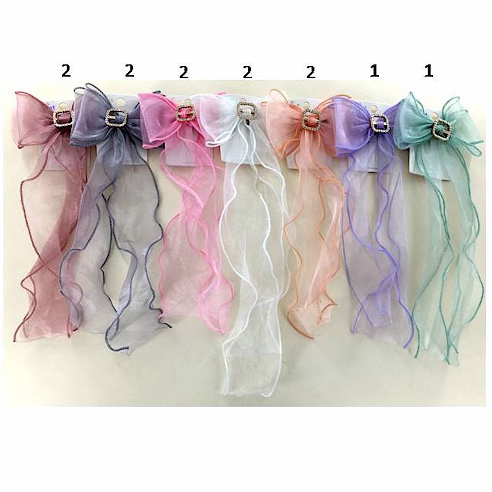 GYH12778 - Sheer Hair Bow Clip
