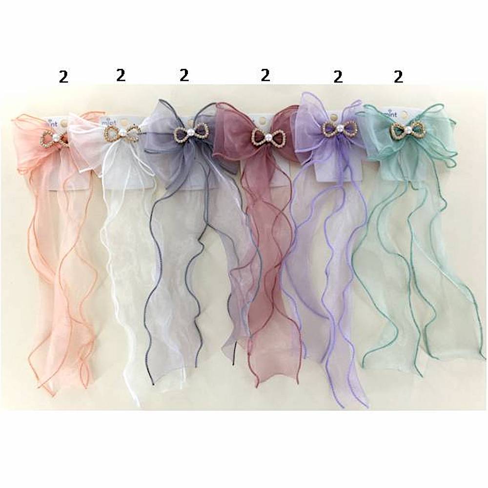GYH12779 - Sheer Hair Bow Clip