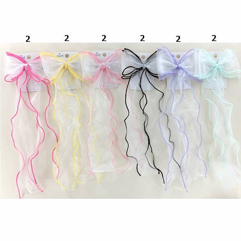 GYH12782 - Sheer Hair Bow Clip