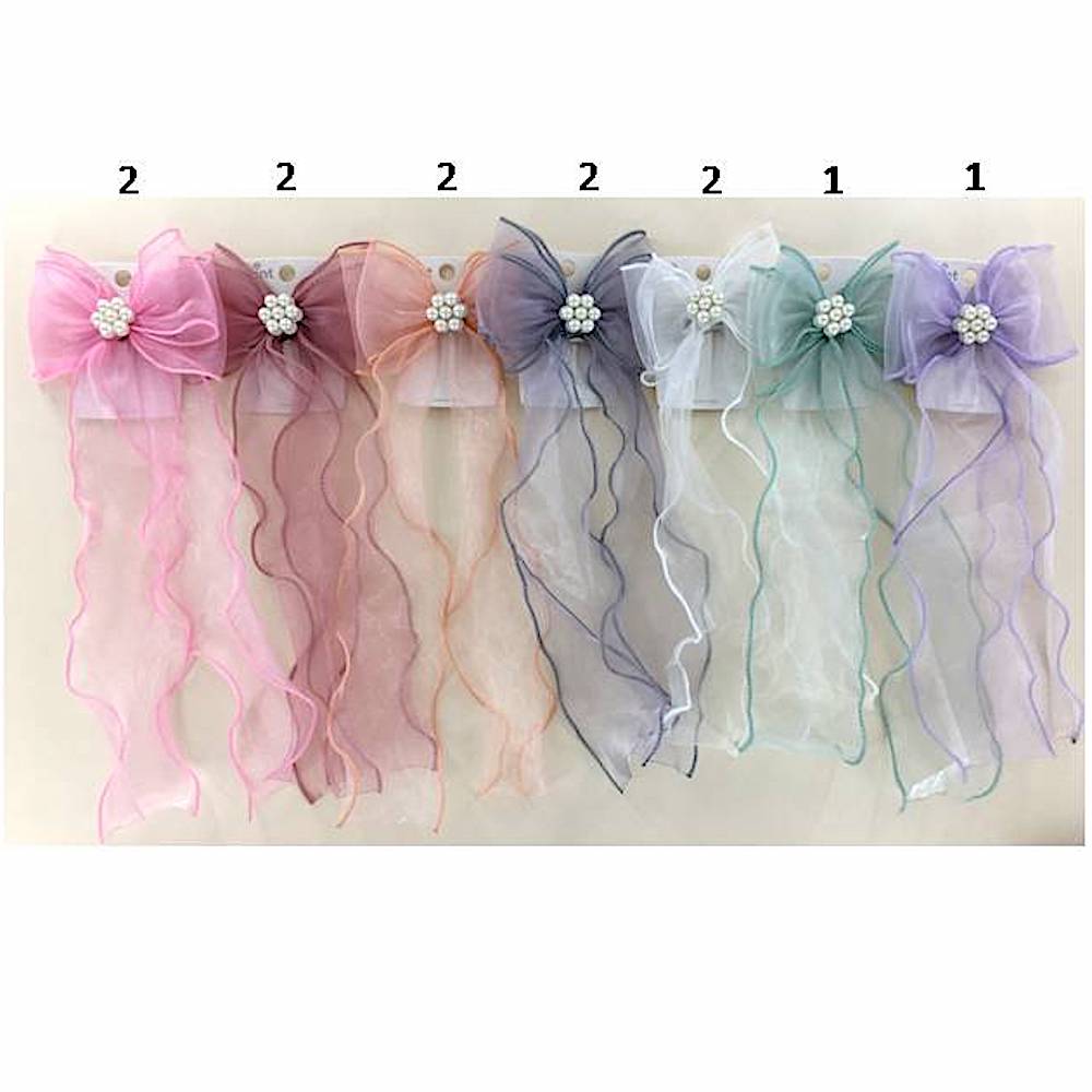 Sheer Hair Bow Clip
