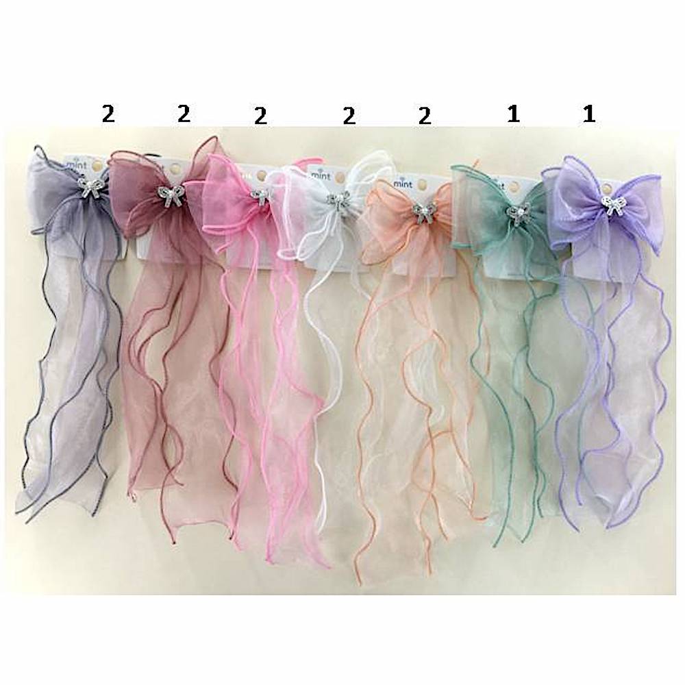 GYH12787 - Sheer Hair Bow Clip