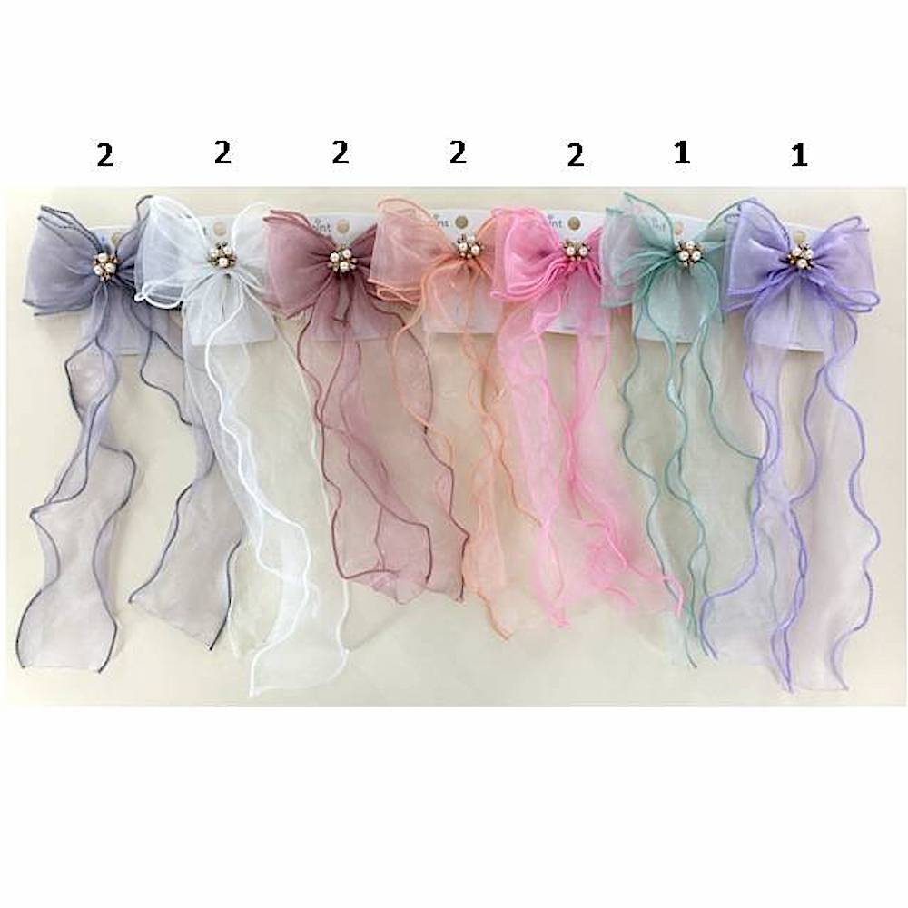 GYH12794 - Sheer Hair Bow Clip