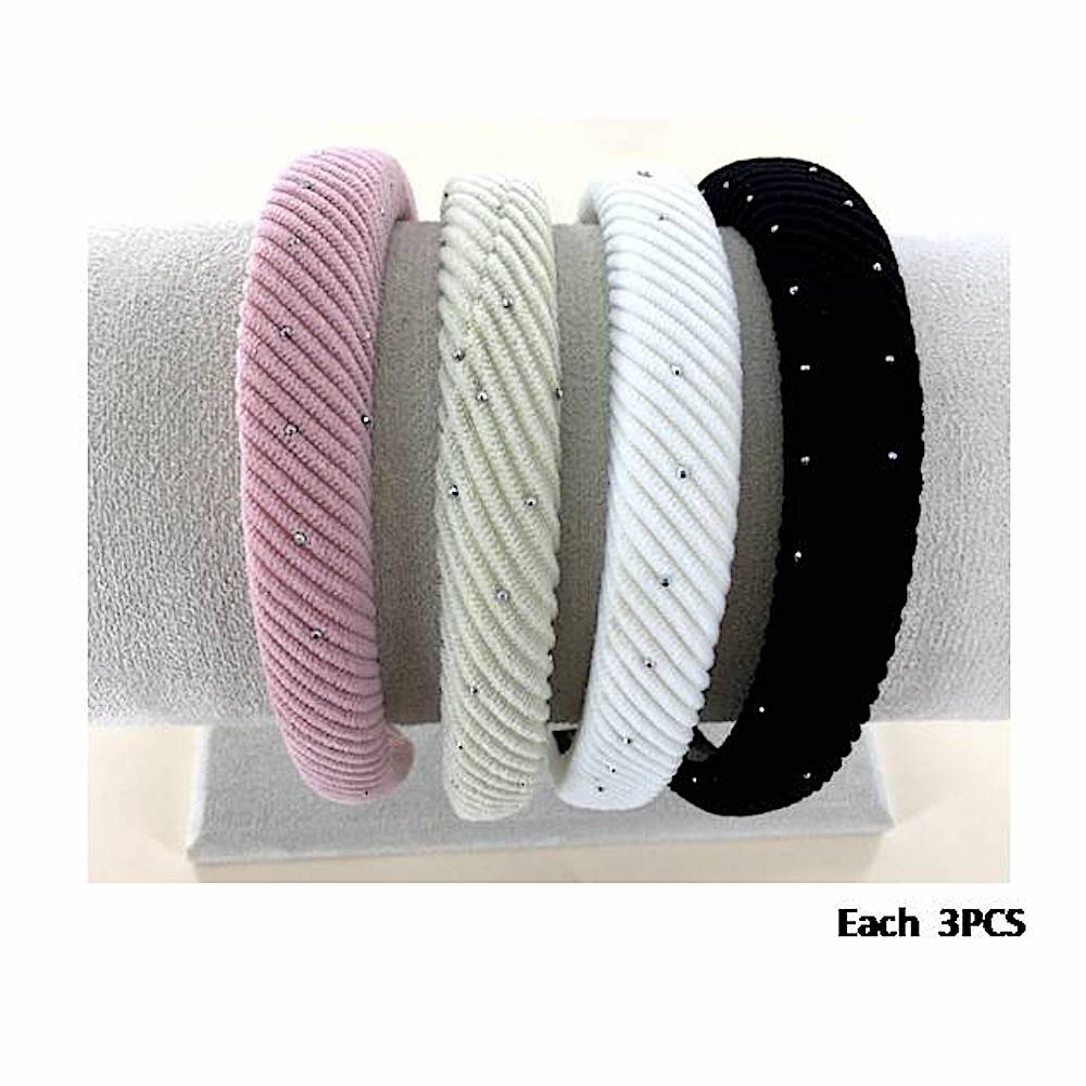 Ribbed Sparkle Puff Headband