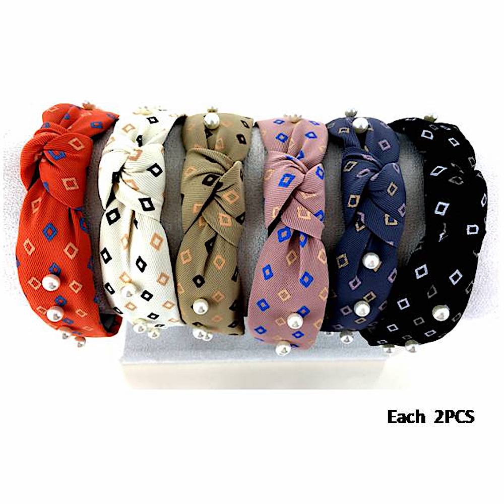 Abstract Pearl Headband