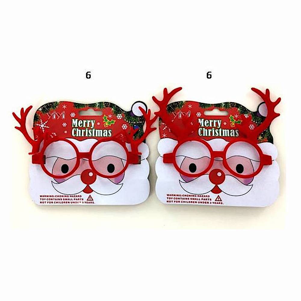Festive Christmas Reindeer Antlers Glasses Frame