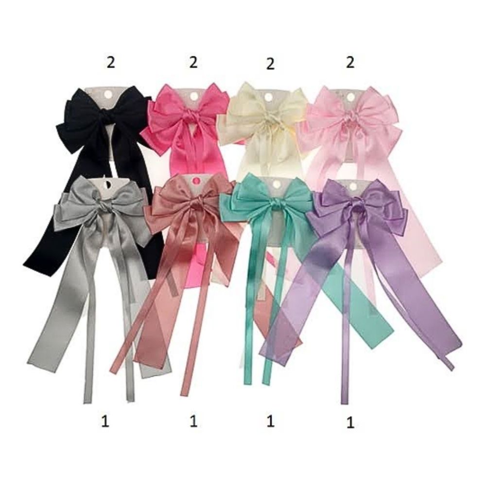 GYH13247 - Satin Hair Bow Clip