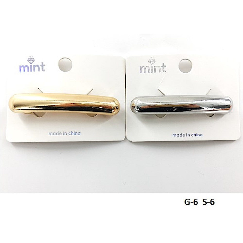 Metal Line Barrette Hair Clip