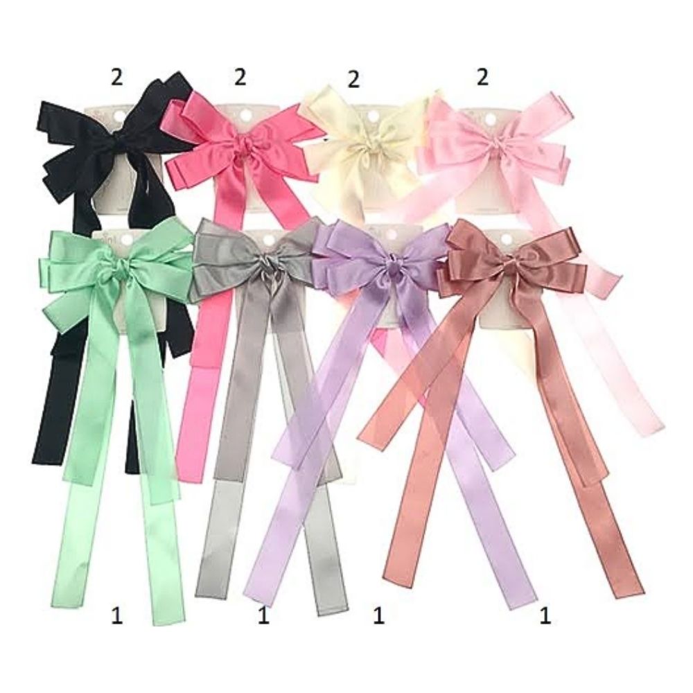 Satin Hair Bow Clip