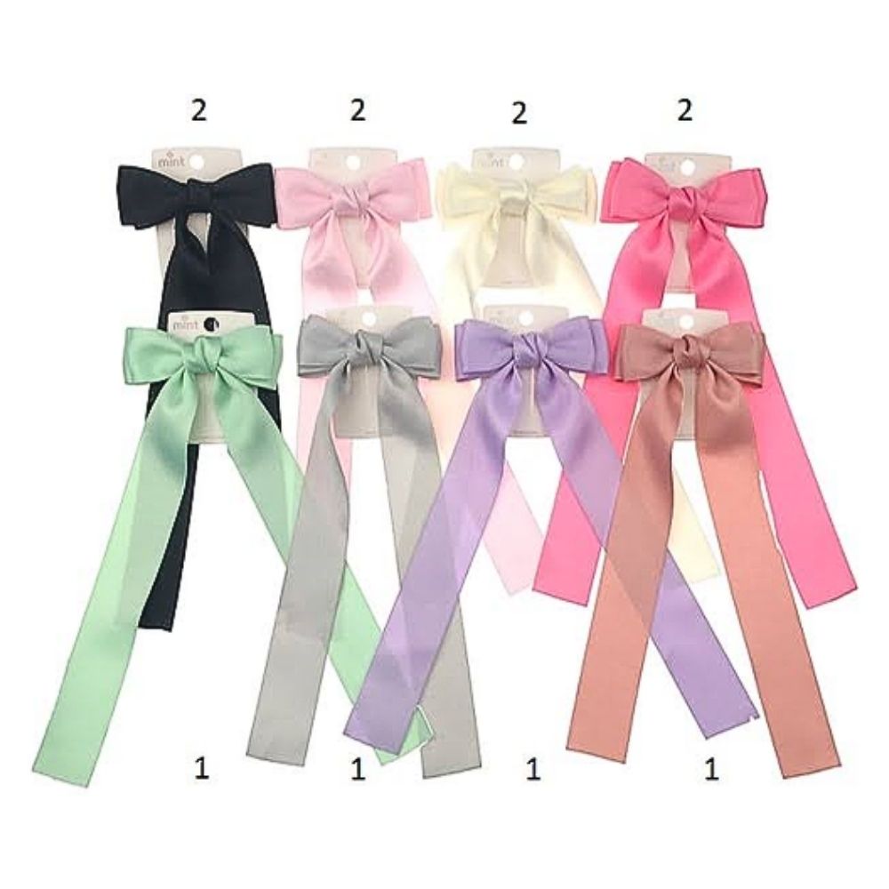 GYH13338 - Satin Hair Bow Clip