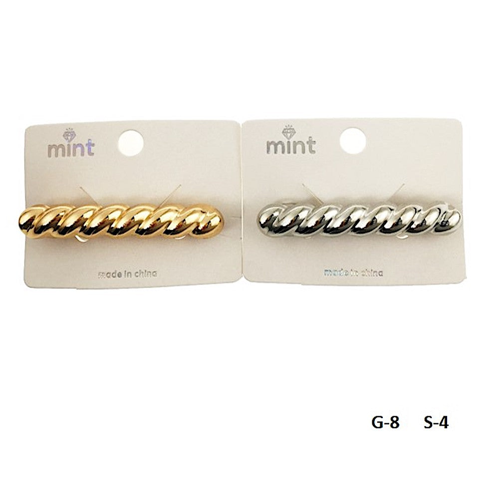 Metal Twist Barrette Clip