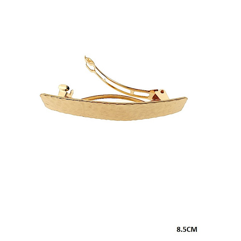 Hammered Metal Barrette Clip