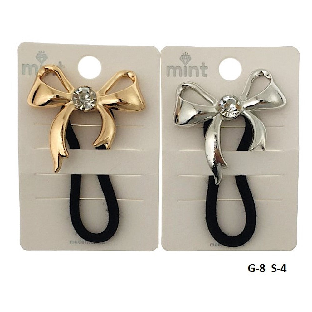 Metallic Bow Hair Tie