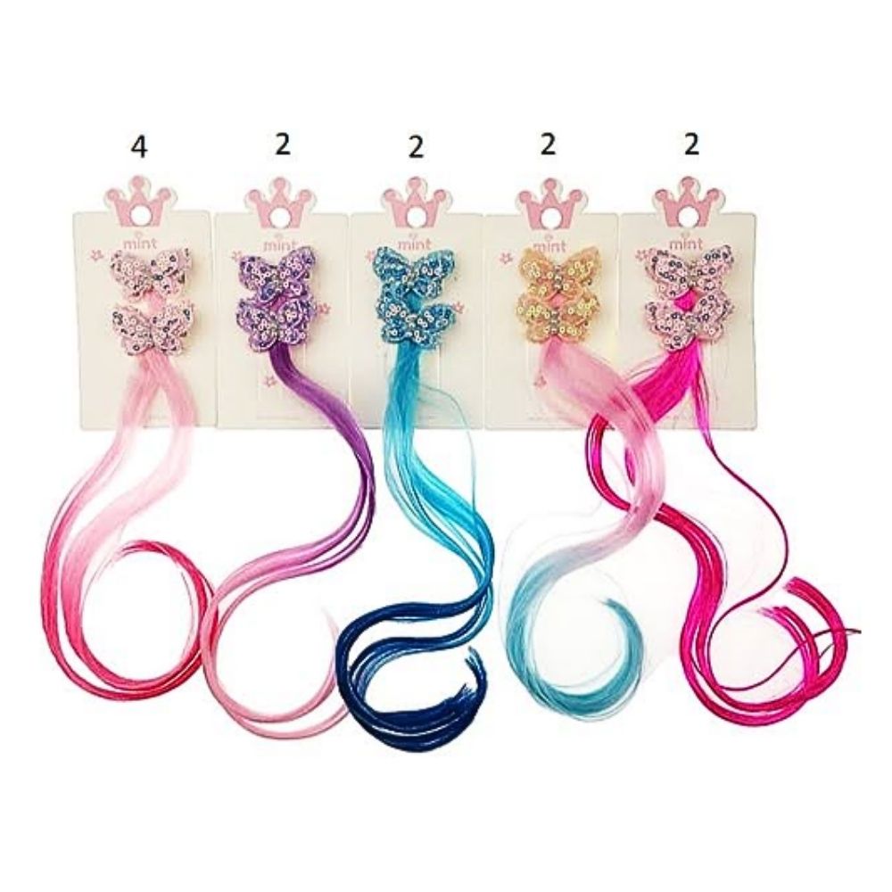 Ombré Hair Extension Butterfly Hair Clips
